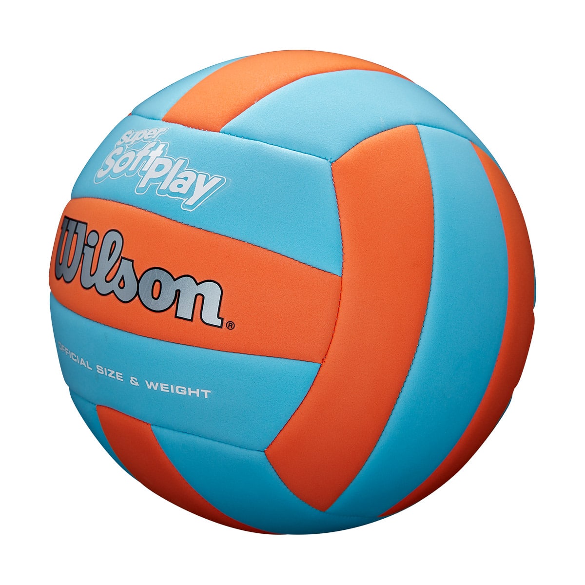 Wilson Super Soft Volleyball - Orange & Blue